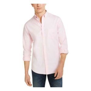 CLUBROOM Mens Pink Collared Shirt XL